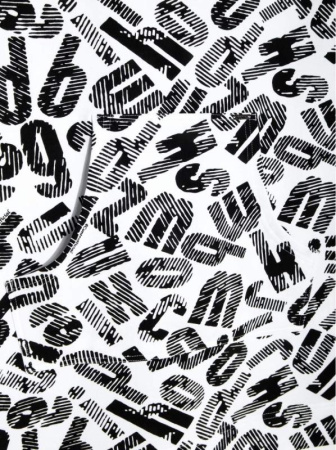 Хлопковая туника с принтом LTH 897 || Туніка жін. CE LTH 897, р.170-88-94, black-white logo