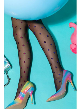 Колготки Gabriella Stars 20 den без трусиковой части Черный