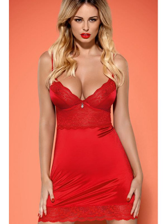Комплект Obsessive Lovica chemise Красный