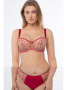 Комплект Samanta Daniela - бюстгальтер с мягкой чашкой A142 и полные трусики B400 Красно-телесный || Комплект Samanta Daniela - бюстгальтер с мягкой чашкой A142 и полные трусики B400 Красно-телесный