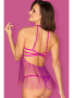 Комплект Obsessive Delishya babydoll  Фиолетовый