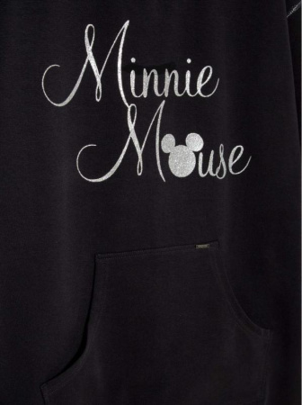 Хлопковая туника с мерцающей надписью Disney LTH 954 || Туніка жін. CE DISNEY LTH 954, р.170-88-94, risky red