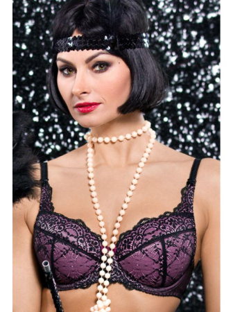 Бюстгальтер push up Ava Mad Women AV 1797 Черно-фиолетовый