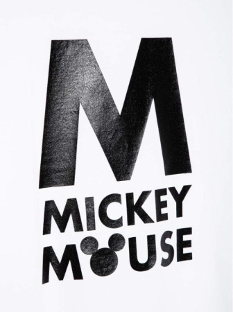 Стильная хлопковая футболка с коротким рукавом Disney LD 948 || Джемпер жін. CE DISNEY LD 948, р.170-96, ice white