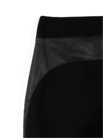 Ультрамодні штани з лампасами зі штучної шкіри DIVA, р. 164-98, Nero