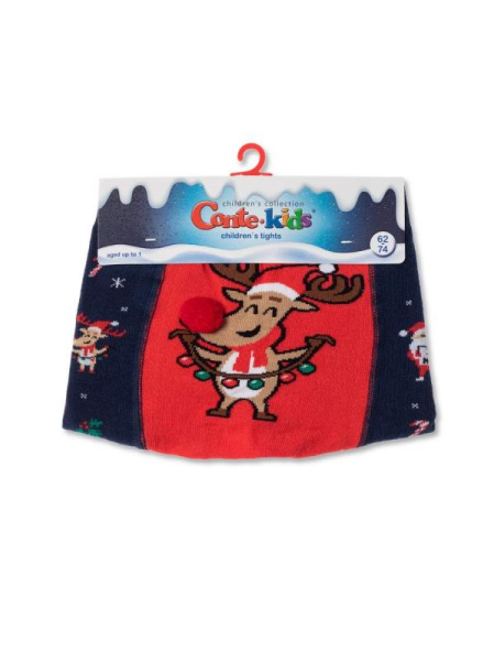 Колготки дитячі Conte Kids NEW YEAR 19С-98/1СП, р. 80-86 (14), 553 темно-синій Колготки дитячі Conte Kids NEW YEAR 19С-98/1СП, р. 80-86 (14), 553 темно-синій