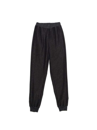 Ультракомфортные термоджоггеры с мерцанием люрекса SPORT LUX BLACK || Брюки жін. CE SPORT LUX Black, р.164-94, shiny black