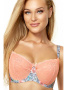Бюстгальтер с мягкой чашкой Kinga Lea SC-656 Небесно-коралловый || Бюстгальтер с мягкой чашкой Kinga Lea SC-656 Небесно-коралловый
