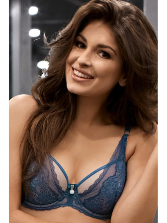 Бюстгальтер push up Ava Blue Iris AV 1845 Сине-телесный