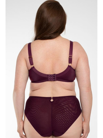 Комплект Samanta Perla - бюстгальтер с мягкой чашкой A922 и полные трусики B400 Баклажан || Комплект Samanta Perla - бюстгальтер с мягкой чашкой A922 и полные трусики B400 Баклажан