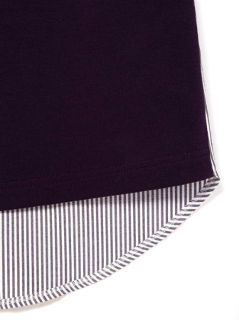 Стильная туника с имитацией рубашки 831 || Туніка жін. CE LTH 831, р.170-96-102, grape purple