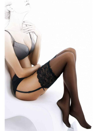 Чулки женские под пояс Gatta Venus 20 den, 1/2, beige(легкий загар)