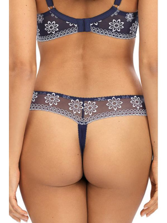 Стринги Ewa Bien Avero C201 Сине-белый