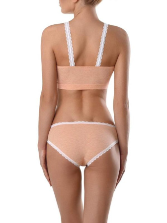 Бюстье VINTAGE LBE 778 || Бюстьє жіноче CE VINTAGE LBE 778, р.170-84, peach-white