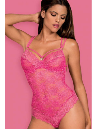 Боди Obsessive 860-TED-5 Малиновый