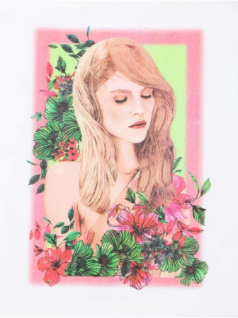 Белая хлопковая футболка с принтом &quot;Pretty girl&quot; LD 1116 || Джемпер жін. CE LD 1116, р.170-92, white