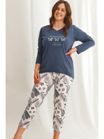 Пижама Taro Omena 2611 Темно-синий-экри