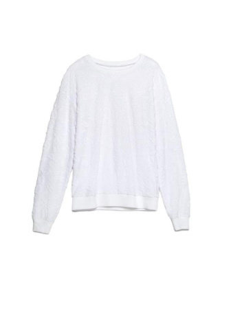 Ультрамягкий свитшот из фактурного трикотажа LD 1050 || Джемпер жін. CE LD 1050, р.170-84, white