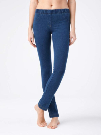 Моделирующие джеггинсы из денима MUZA, р.170-98, dark blue