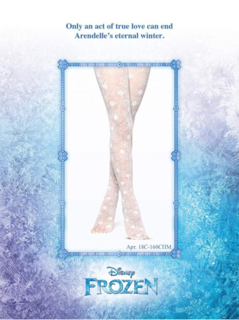 Колготки з малюнками Disney Frozen 20 і вкладишем-розфарбуванням, р. 140-146, Bianco