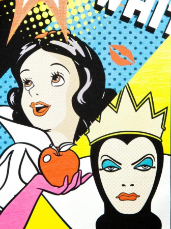 Черная базовая футболка с рисунками по лицензии Disney LD 2010 || Джемпер жін. CE DISNEY LD 2010, р.170-96, street black