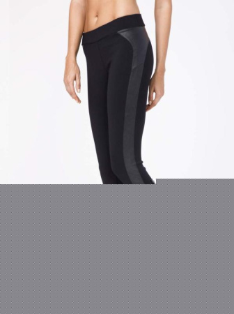 Ультрамодні штани з лампасами зі штучної шкіри DIVA, р. 164-98, Nero