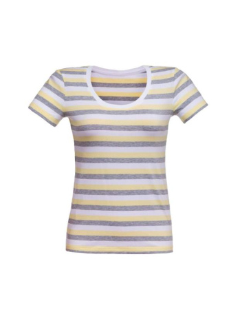 Хлопковая футболка в полоску LD 632