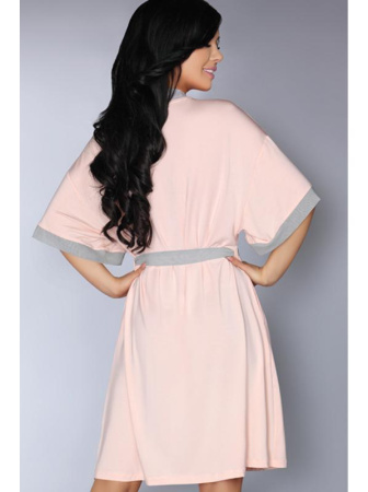 Халат LivCo Corsetti Aoidea Розовый-мокко || Халат LivCo Corsetti Aoidea Розовый-мокко