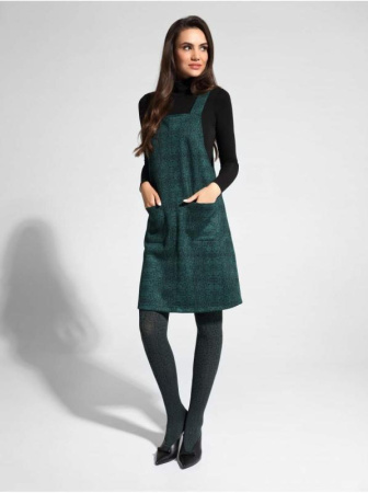 Сарафан из искусственной замши со змеиным принтом LSF 1055