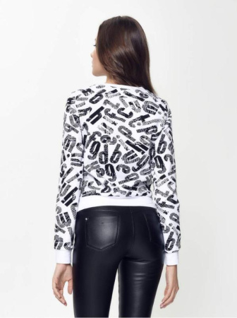 Ультракомфортный хлопковый свитшот LD 894 || Джемпер жін. CE LD 894, р.170-88, black-white logo