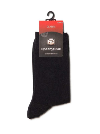 НОСКИ МУЖСКИЕ 14С2122-Д38, р.27, 000 ЧЕРНЫЙ || ШКАРПЕТКИ ЧОЛ 2122 CLASSIC (середньої довжини), р.27, 016 ЧОРНИЙ