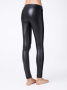 Ультрамодные леггинсы из искусственной кожи с лампасами GLOSS CHIC, р.164-98, Nero || Ультрамодні легінси з штучної шкіри з лампасами GLOSS CHIC, р. 164-90, Nero