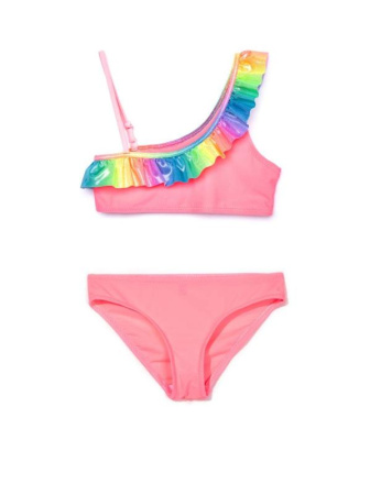 Костюм куп. дев. E PARTY TIME || Костюм купальний для дівчат E PARTY TIME, р.134,140-68, ніжно-рожевий