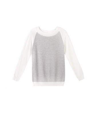 Экстрамягкий фактурный джемпер с металлическим блеском 036 || Джемпер жін. CE LDK036 18С-2СП, р.170,176-88, білий