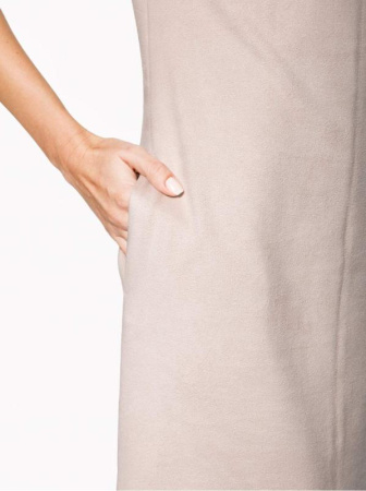 Платье-футляр из искусственной замши с карманами 838 || Плаття жін. CE LPL 838, р.170-100-106, beige