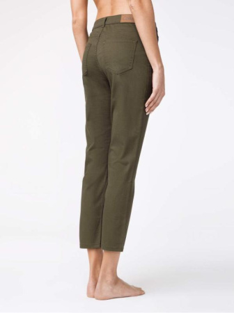 Укороченные джинсы со средней посадкой CON-139A || Брюки джинсові жін. CE CON-139A, р.164-106, khaki