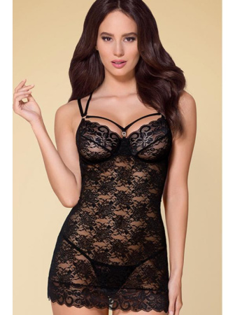 Комплект Obsessive 860-CHE-1 chemise Черный