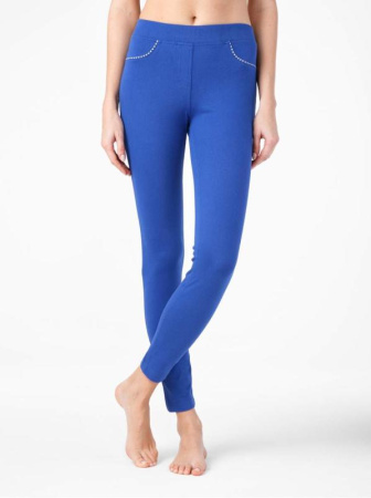 Моделирующие джеггинсы с высокой посадкой VOYAGE, р.170-98, electric blue