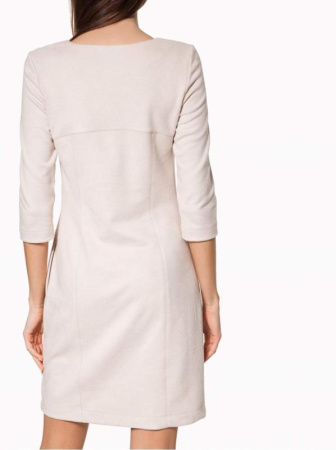 Платье-футляр из искусственной замши с карманами 838 || Плаття жін. CE LPL 838, р.170-100-106, beige