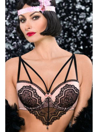 Бюстгальтер формованный Ava Mauve Glow AV 1798 Розово-черный