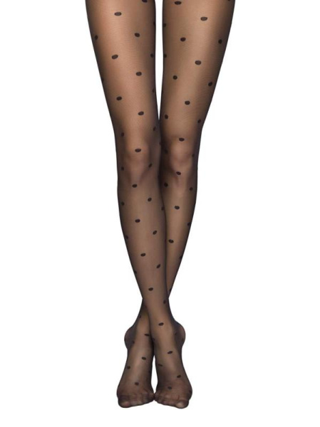 Колготки в горошок DESIRE Lycra, р. 5, Nero Колготки в горошок DESIRE Lycra, р. 5, Nero