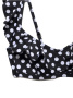 Лиф-спейсер в горошек EMMI || Бюстгалтер купальний жін. CE EMMI, р.82-88, black-white