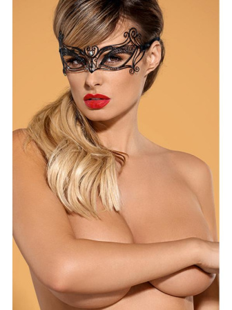 Металлическая маска для глаз A702 Черный