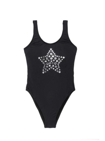 Купальник с металлическим принтом BIG STAR || Купальник жін. CE BIG STAR, р.170,176-88-98, black