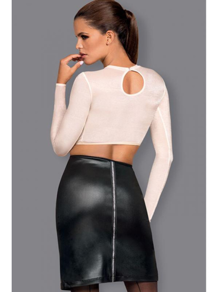 Костюм Obsessive Bossy Экри-черный