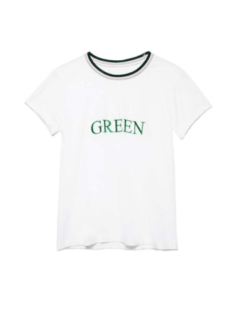 Белая футболка с сияющей вышивкой &quot;Green&quot; LD 1108 || Джемпер жін. CE LD 1108, р.170-92, white