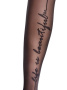 Колготки с имитацией шва и тату-рисунком BEAUTY, р.4, Nero || Колготки з імітацією шва і тату-малюнком BEAUTY, р. 4, Nero