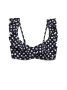 Лиф-спейсер в горошек EMMI || Бюстгалтер купальний жін. CE EMMI, р.82-88, black-white