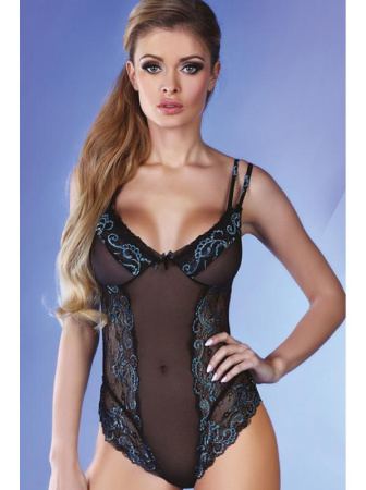 Боди LivCo Corsetti Tenzin Черно-бирюзовый Боди LivCo Corsetti Tenzin Черно-бирюзовый