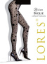 Колготки с узором LORES Biglie 20, 3/4, nero(чёрный) || Колготки с узором LORES Biglie 20, 3/4, nero(чёрный)